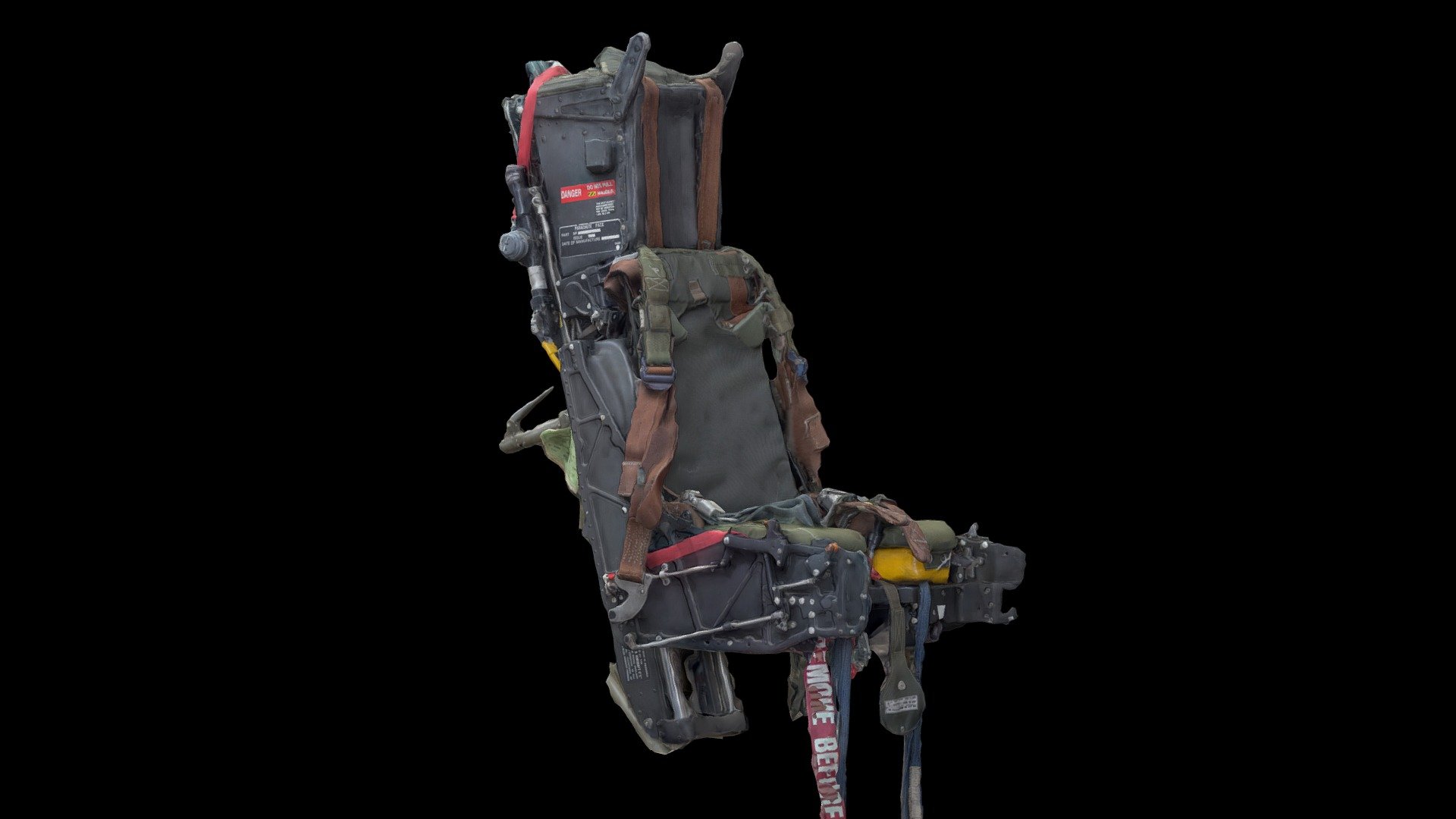 A quick and dirty scan with polycam of a planes ejector seat from a Jet

Cleaned up a bit using blender. 

Scanned at the technology museum in Milan.

https://twitter.com/home
https://www.instagram.com/austinbeaulier/ - Jet Plane Cockpit Ejector Seat Scan - Buy Royalty Free 3D model by Austin Beaulier (@Austin.Beaulier) 3d model