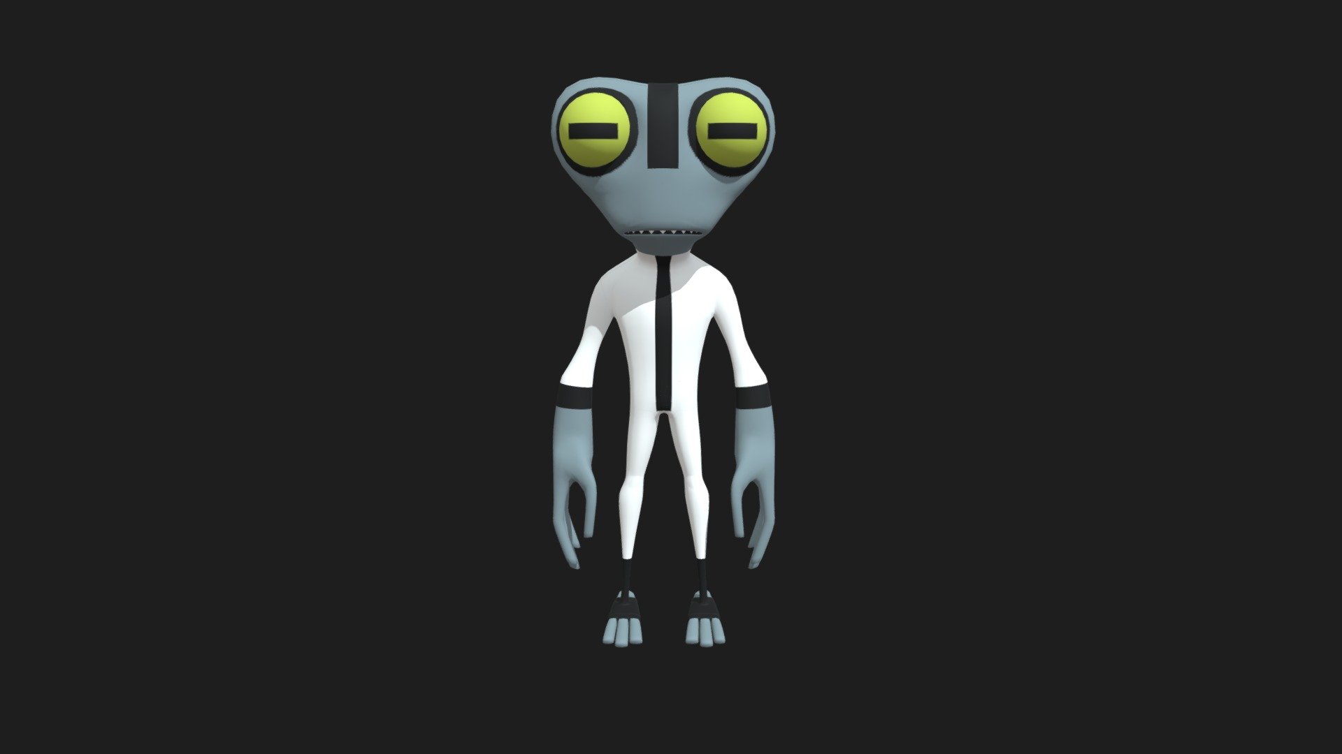 Ben 10 Grey Matter alien.

The Galvan are a species of small bipedal frog-like amphibians. Galvan are about five inches tall on average. Their bodies consist of soft and flexible bones, allowing them to squeeze into tight spaces or quickly escape from danger 3d model