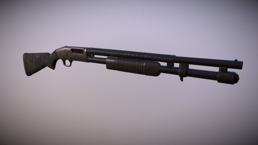Shotgun - Download Free 3D model by Artem Goyko (@Artem.Goyko) 3d model
