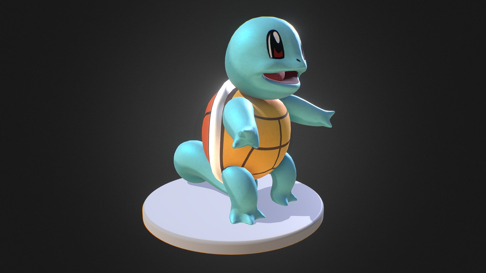 Pokemon Number 2 of 150. Squirtle - Squirtle Pokemon - 3D model by 3dlogicus 3d model