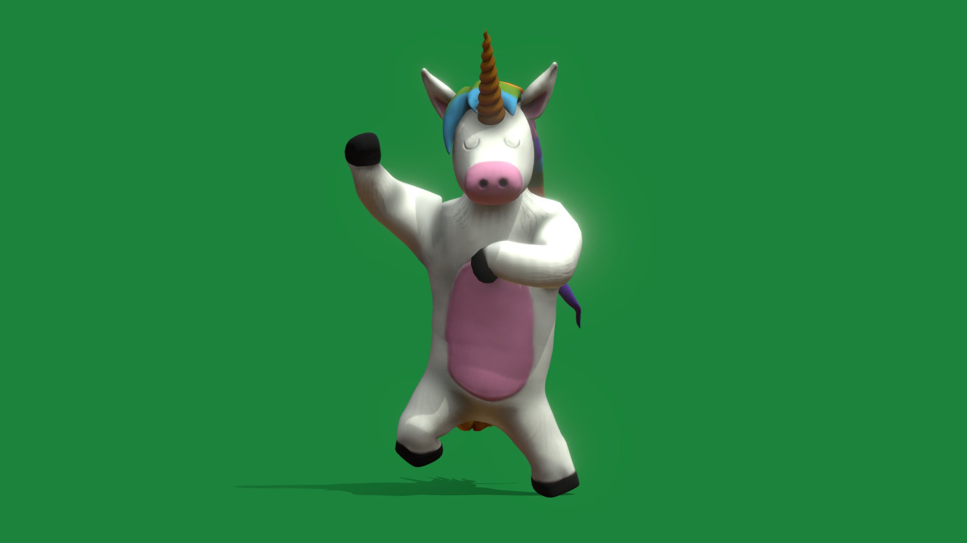 Kawaii Unicorn rigged, ready for animation.
Textures included
UV Maped
T Pose and several animations included 3d model