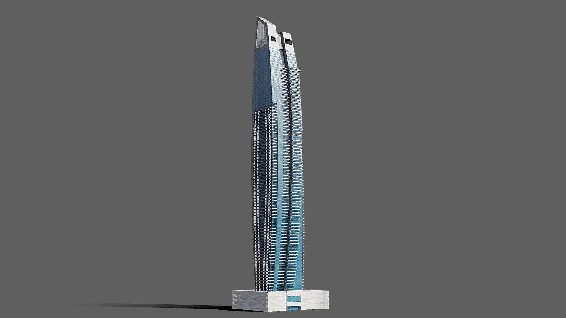 DAMAC Heights - Dubai marina - Buy Royalty Free 3D model by 1Quad (@1.Quad) 3d model