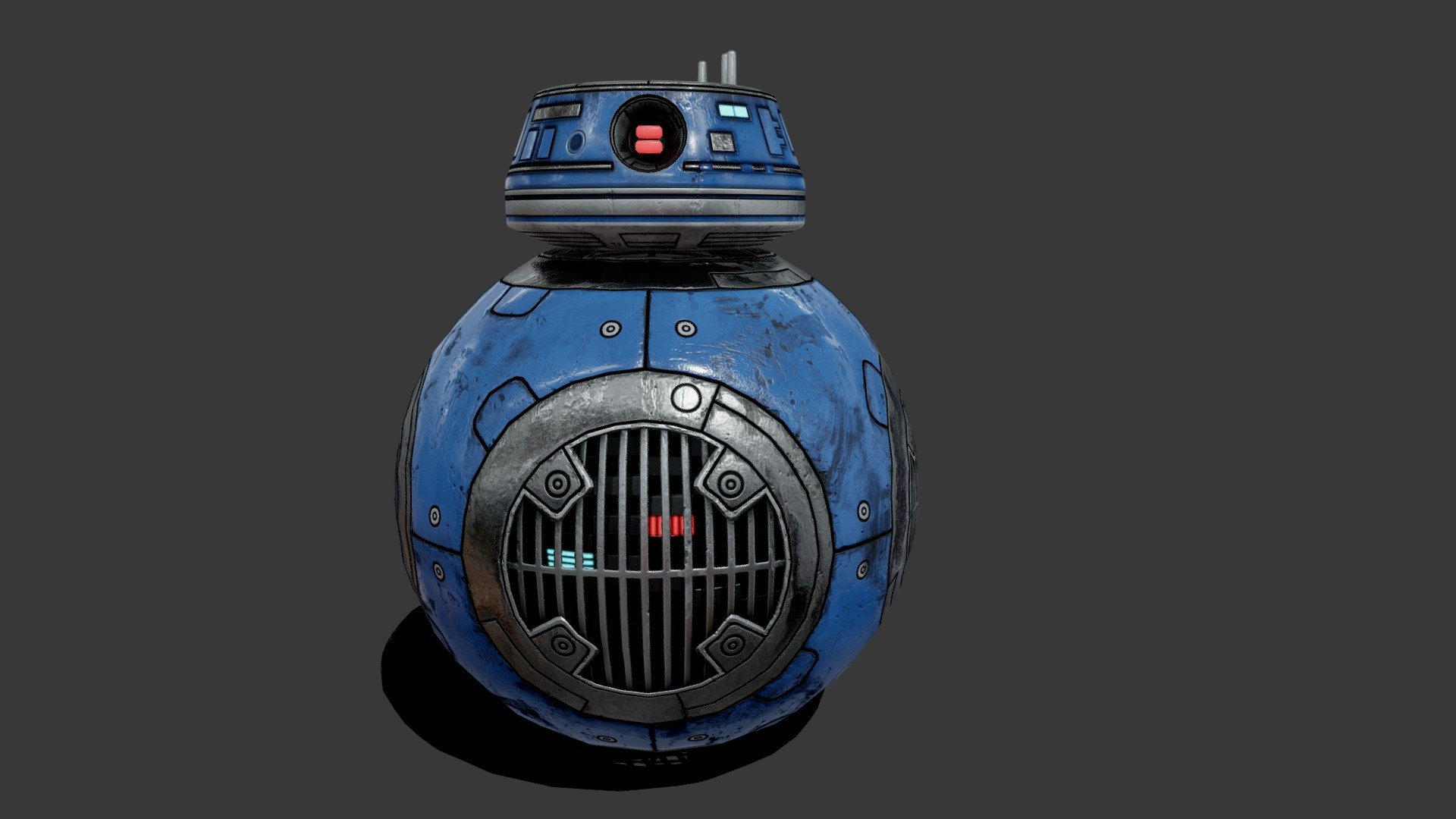 BB9E droid from star wars - Droid BB9E - 3D model by TiagoGR 3d model