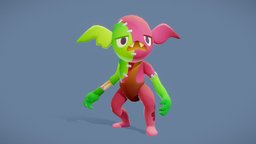 Zombie Characters cute, evolution, enemy, magical, mobile-ready, character, cartoon, 3d, lowpoly, creature, stylized, monster, animated, fantasy, rigged, zombie