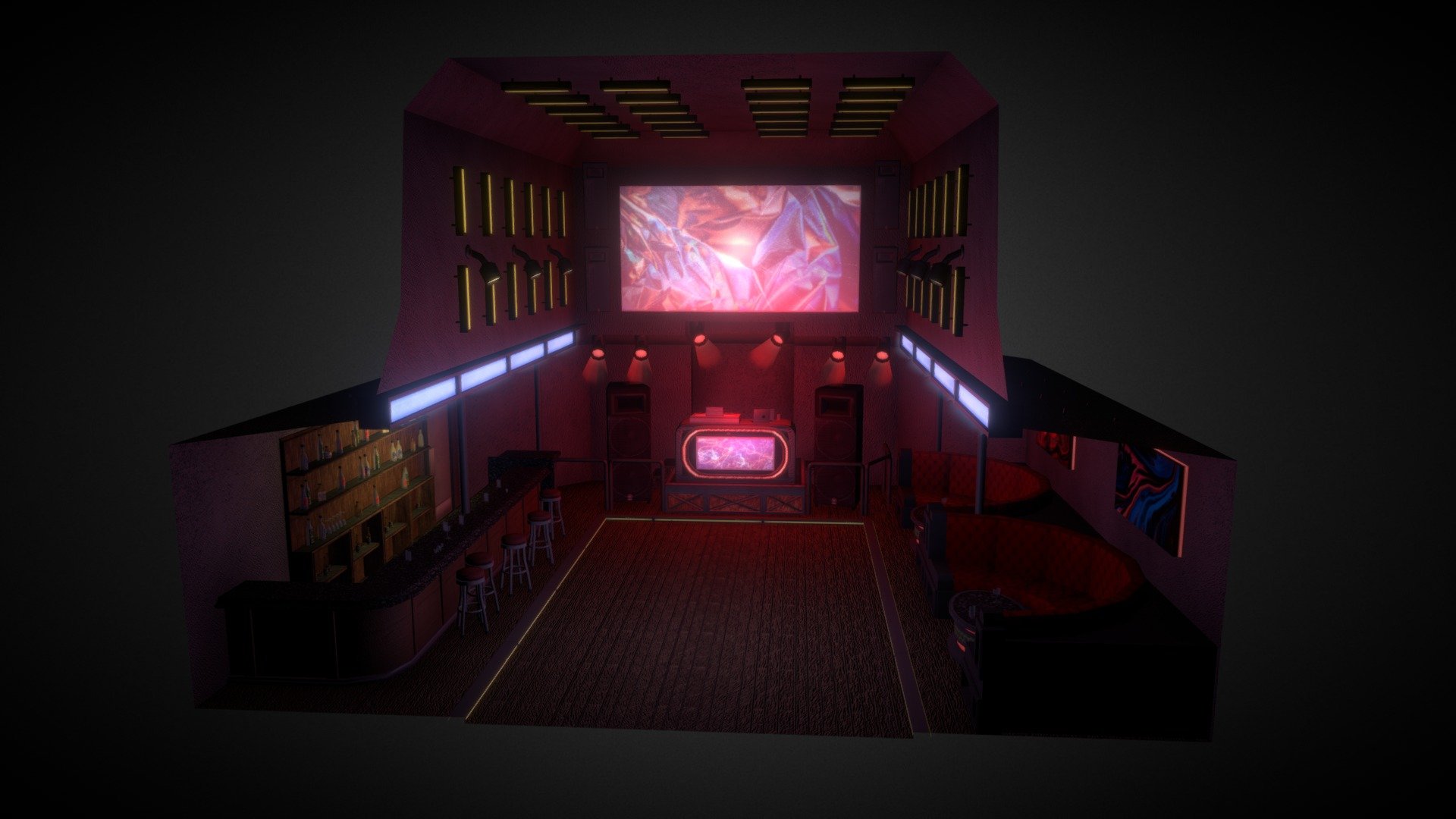 GAM 201 - Night Club - Download Free 3D model by MBRODERI2 3d model