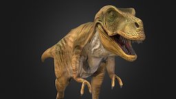 Tyrannosaurus Rex Lowpoly t-rex, trex, dinosaur, dino