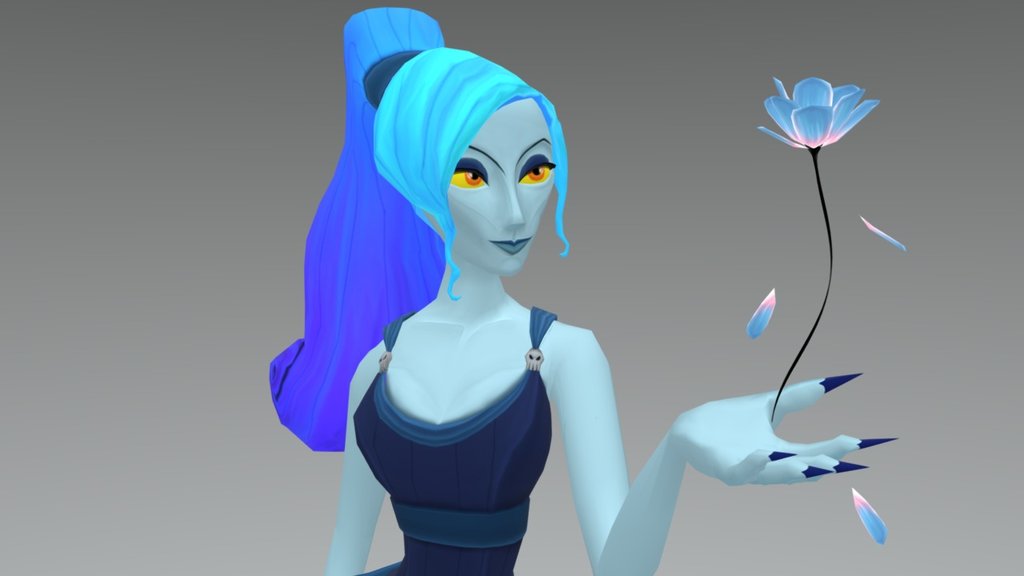 This is a fan art model I made of Megara from Hercules but as Goddess of the Underworld. I made her to the Disney Infinity style. As a Dark Edition if you wish 3d model
