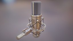 Microphone GXL 066 Bafhcteks props, madewithwacom, substancepainter, substance, painter, pbr, test