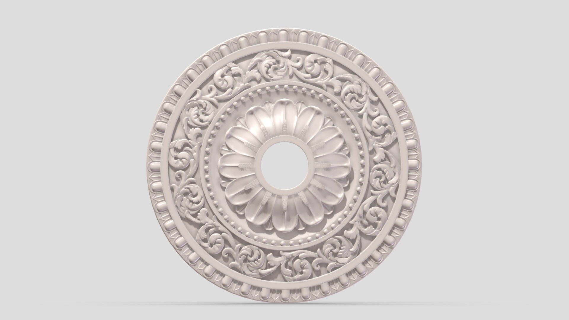 Hi, I'm Frezzy. I am leader of Cgivn studio. We are a team of talented artists working together since 2013.
If you want hire me to do 3d model please touch me at:cgivn.studio Thanks you! - Classic Ceiling Medallion 07 - Buy Royalty Free 3D model by Frezzy3D 3d model
