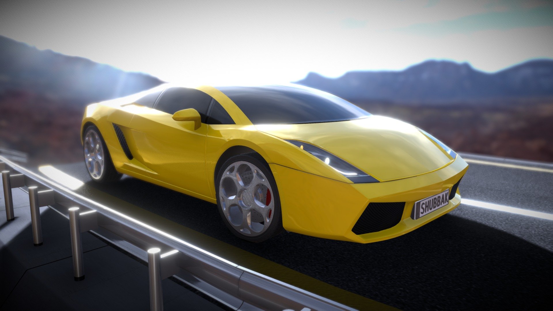 Modeling in 3ds max 2012.
(Polys: 474552) (Verts: 511613) - Lamborghini Gallardo 2005 - 3D model by SHUBBAK3D 3d model