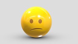 Apple Confused Face face, set, apple, messenger, smart, pack, collection, icon, vr, ar, smartphone, android, ios, samsung, phone, print, logo, cellphone, facebook, emoticon, emotion, emoji, chatting, animoji, asset, game, 3d, low, poly, mobile, funny, emojis, memoji