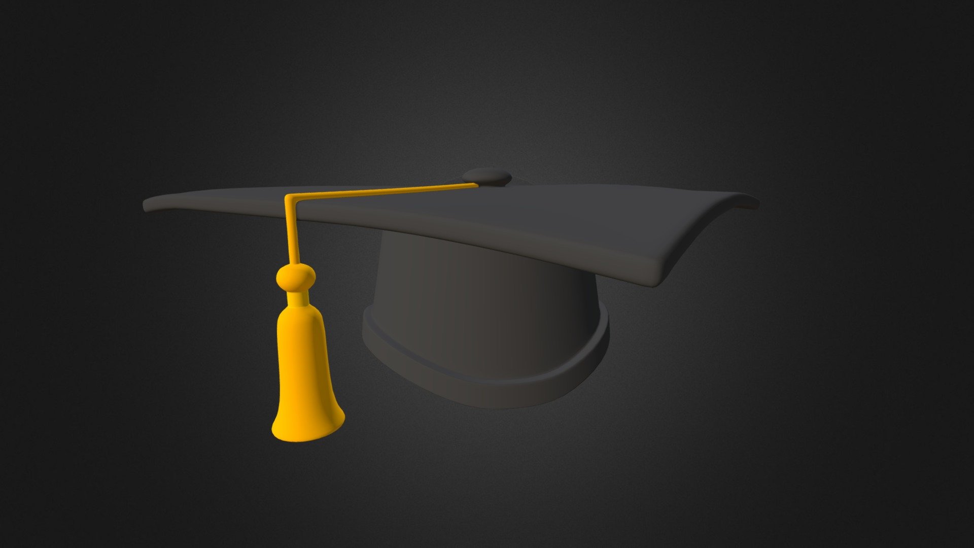Graduation Cap - 3D model by Milan Adamov (@MilanAdamov) 3d model