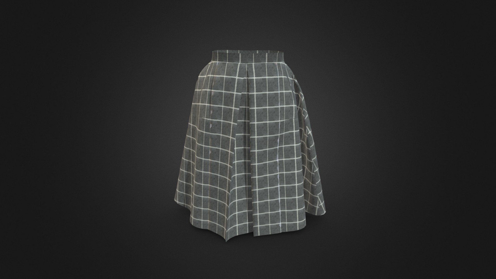 Women flared skirt - Women flared skirt - Buy Royalty Free 3D model by number1d3d 3d model