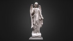 Orthodox Angel Statue Scan