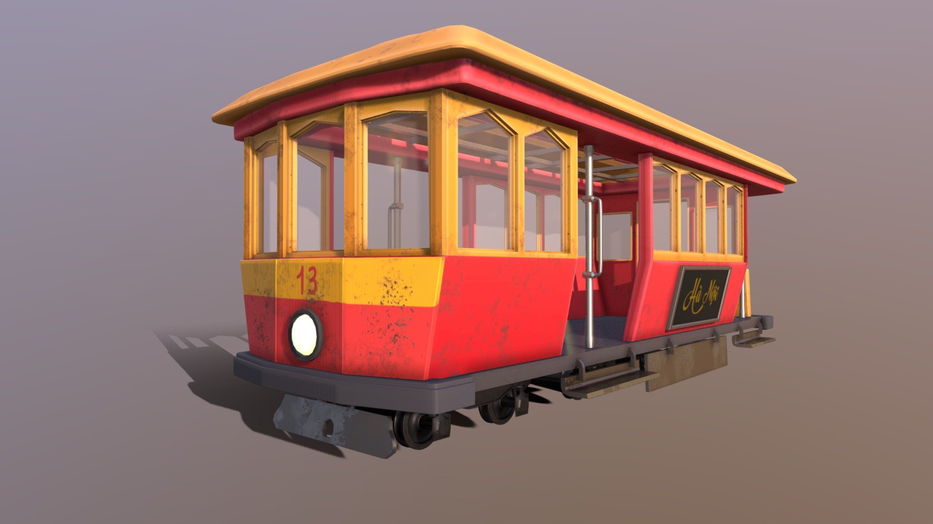 Stylized Train - 3D model by Thang Duc (@ducthangan09) 3d model