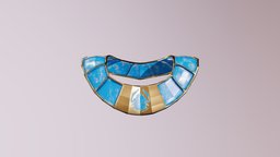 Egyptian Golden Neckguard armor, neck, egypt, guard, egyptian, scarab, game-ready, golden, game-development, unity, low-poly, lowpoly, gold