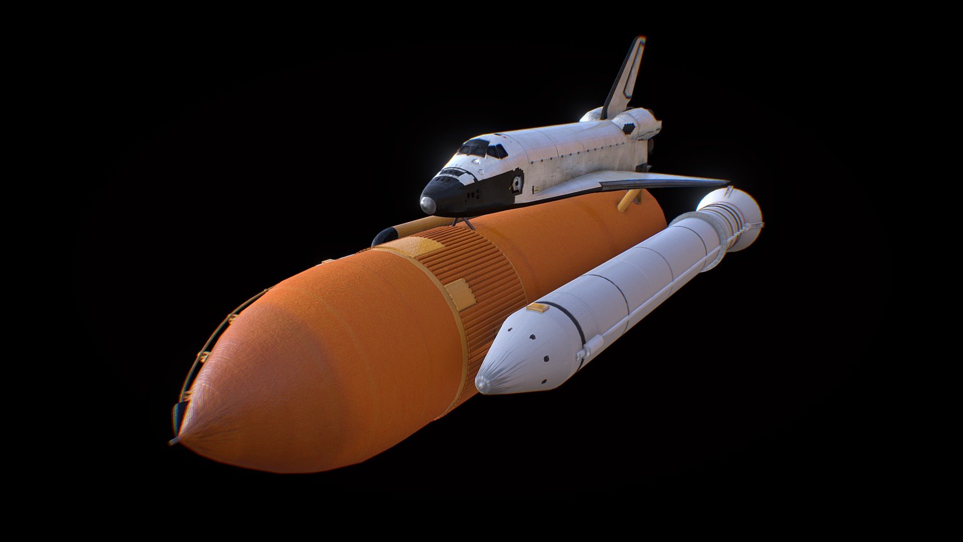 3d model of Space Shuttle - Space Shuttle - Buy Royalty Free 3D model by msanjurj 3d model