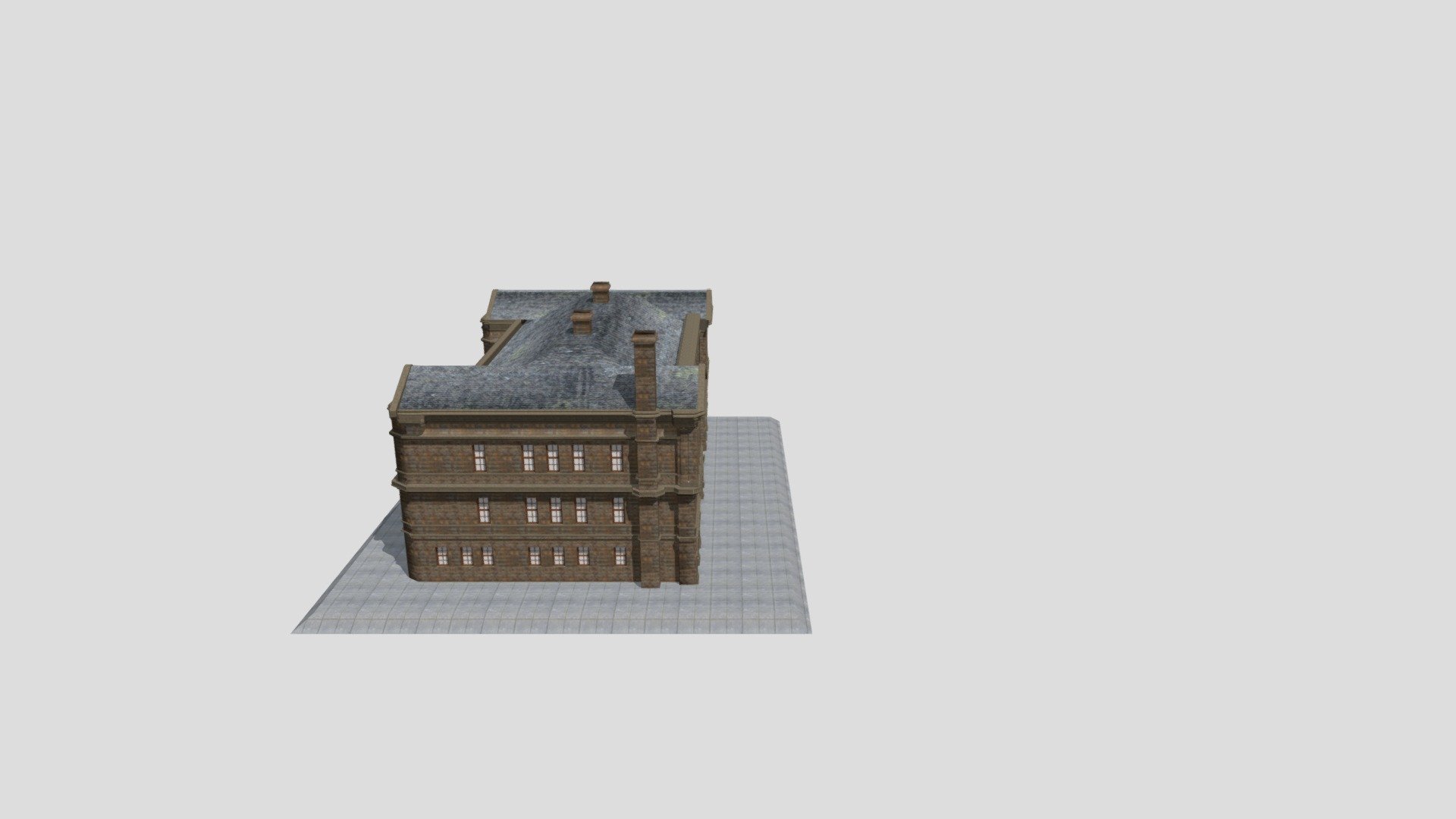 camphill high school, Paisley - 3D model by ianay72 3d model