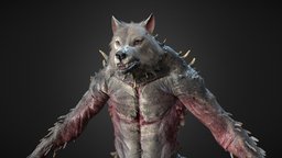 Realistic Werewolf 3D Model | Creature