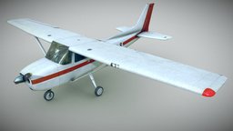 Light Airplane modern, us, airplane, small, aerial, prop, transport, urban, unreal, flight, aviation, airport, 4k, fbx, aircraft, realistic, fixed, cessna, 172, civilian, ultralight, avia, 182, unity, asset, game, fly, plane, usa, city, industrial, light, wing, awionetka