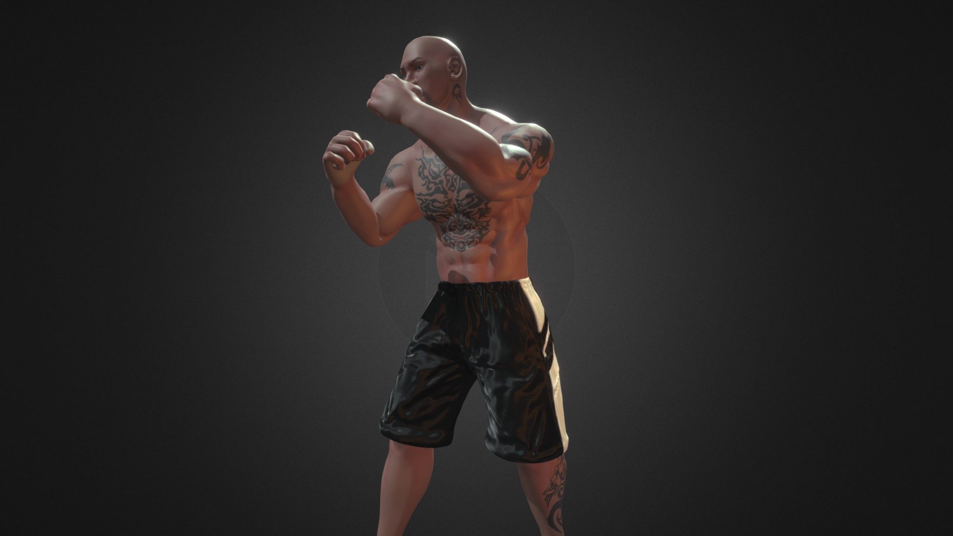 Boxer 3D character riged model, buy the model for your video, games and animations. Made by software Blender. redy for games with humanoid rig.

Forbidden: re-upload on another site and platforms, make a profit with it.

Allowed use this model for visual and art projects, video or games and presentations with showing my credits 3d model