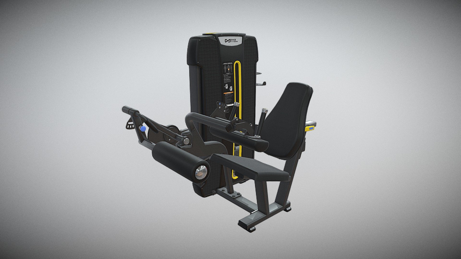 http://dhz-fitness.de/en/e4000#A4023 - SEATED LEG CURL - 3D model by supersport-fitness 3d model