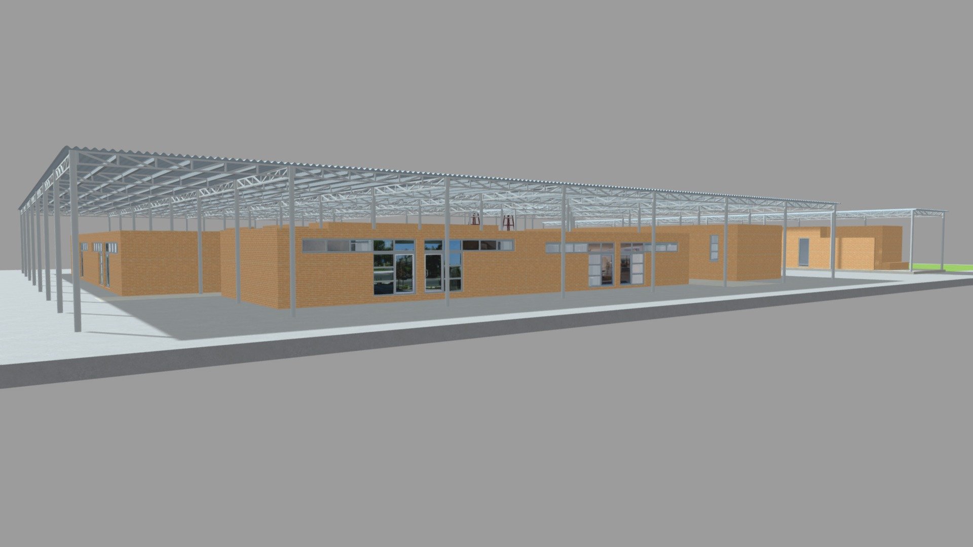 Rural Primary School 
Originally created with 3ds Max 2015 and rendered in V-Ray 3.0. 

Total Poly Counts:
Poly Count = 103843
Vertex Count = 111755

Please Visit:
https://nuralam3d.blogspot.com/2021/11/rural-primary-school.html - Rural Primary School - 3D model by nuralam018 3d model