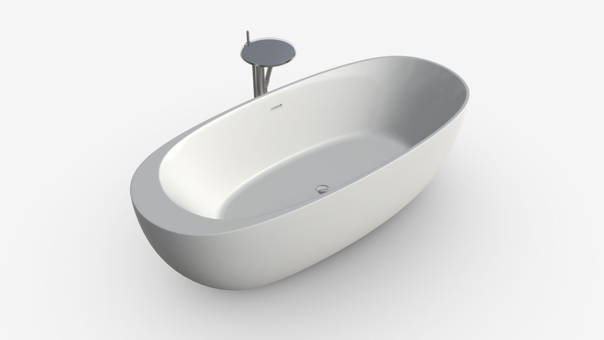 Laufen Ilbagnoalessi Freestanding Bathtub 02 - Buy Royalty Free 3D model by HQ3DMOD (@AivisAstics) 3d model