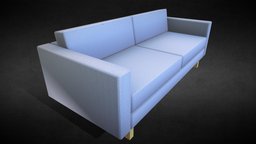 Low Poly Sofa sofa, lowpoly, interior