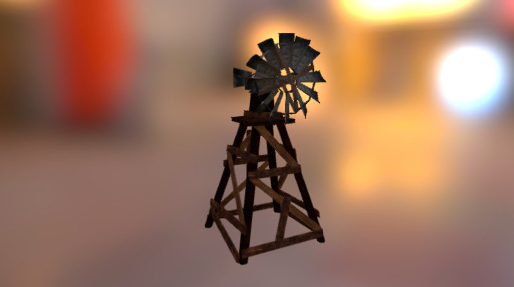 Simple Windmill - Windmill - 3D model by mike3h3 3d model