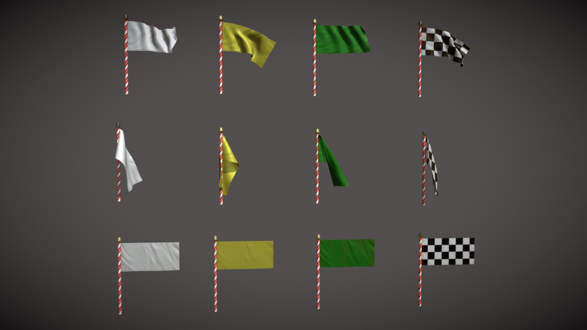 test t - All Flags 2 - Download Free 3D model by third construct (@brand_onart) 3d model