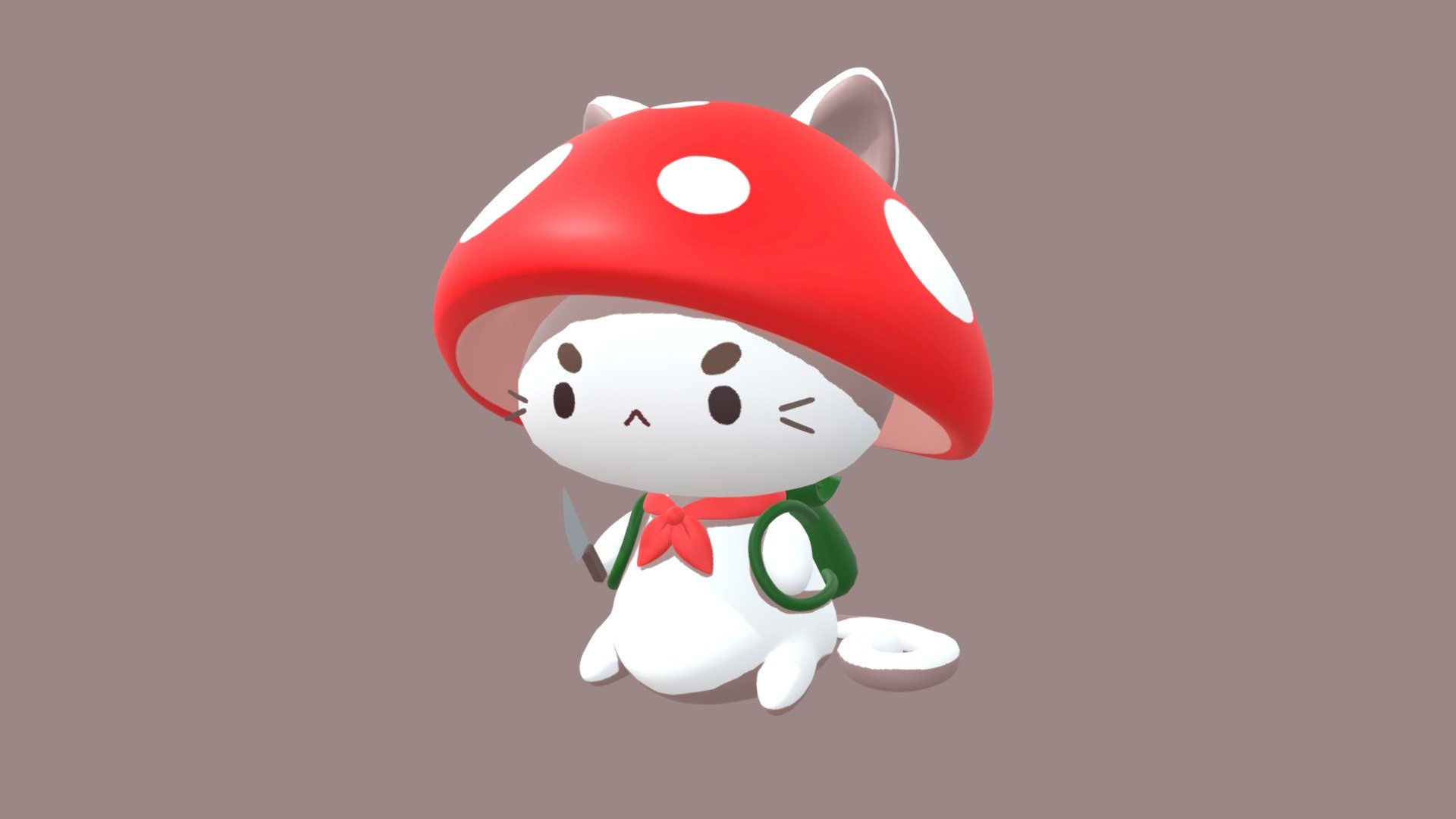 Hi there!
Now I'm a little bit busy, I can't make new things for a while. But at least I have some old and cute artworks, that I can share
Original ref: https://ru.pinterest.com/pin/2392606043987340/ - Mushroom Cat - 3D model by Floretta 3d model