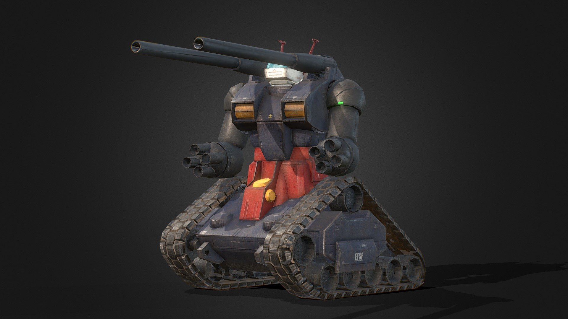 This model was made for One Year War mod of Hearts of Iron IV.

Our Mod Steam Home Page

https://steamcommunity.com/sharedfiles/filedetails/?id=2064985570 - RX-75 Guntank - 3D model by One Year War Mod (@hoi4oneyearwar) 3d model