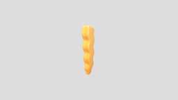 Serrated French Fries food, french, restaurant, chips, fry, potato, meal, fastfood, props, models, fries, vegetable, fried, roast, snacks, serrated, various, game, low