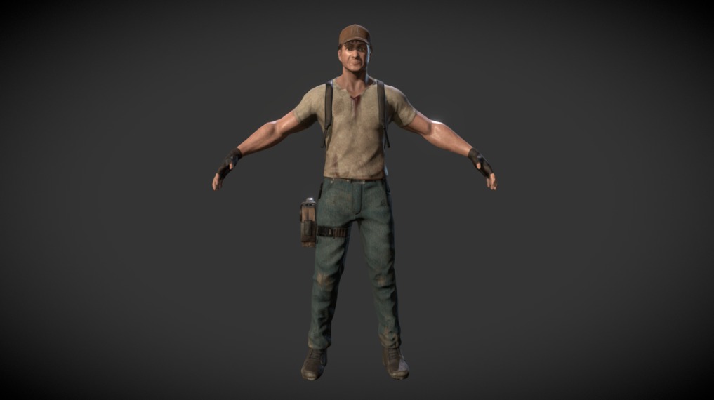 Here is a Character Game Ready that I made in my sparetime.
I have used ZBrush, Substance Painter and 3DSmax - Adventure Game Character - 3D model by Myland 3d model