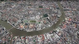 Bangkok world, modern, landscape, terrain, land, river, aerial, cityscene, thailand, water, scape, gis, cityscape, thai, aisa, air, house, city, structure, building, sea, aisan