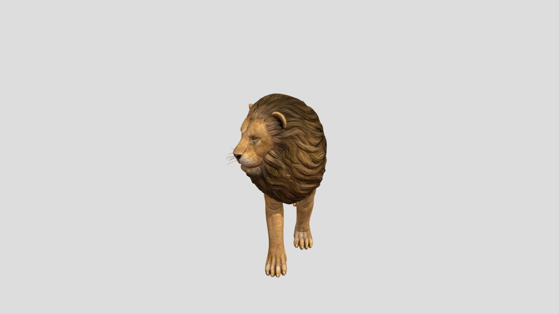 A high poly lion for 3d printing , videogame projects or for your pre-rendered scenes. I tried the all formats on my computer they all worked . If it does not works on yours I would prefer the .glb format . If it still does not work contact me on my e-mail . I will provide you another file 3d model