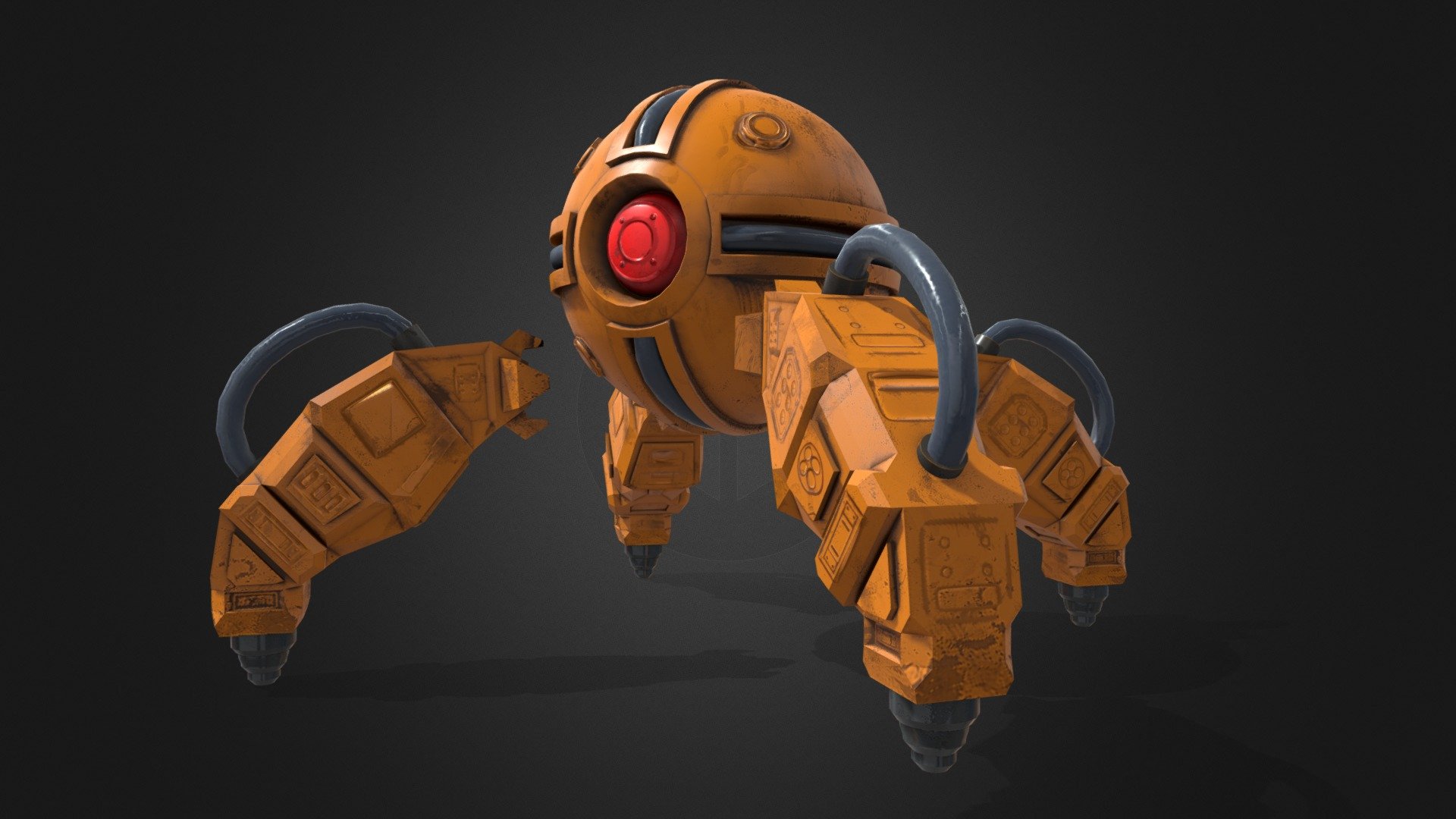 A rigged and animated robot. Includes an example scene (See video demo) 

Comes with 13 animations 

Walk
Fly
Fly (Idle)
Attack Stance
Attack Stance (Idle)
Fire 1
Fire 2
Fire 3
Die (walking)
Die (flying)
Die (attack stance)
Idle
Interact1
Interact2 

Model details 




Verts 10,337 

Bone count 




6

Comes with 3 realistic PBR Textures (2048x2048)
Includes albedo, metallic/smoothness, normal, AO 

For any other questions please feel free to email me at ‘jpholmes122@gmail.com’ - Transforming Robot - Buy Royalty Free 3D model by Holmes Motion (@jpholmes122) 3d model