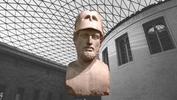 PORTRAIT BUST PERIKLES portrait, roman, british-museum, britishmuseum, perikles, pericles, bust, marbe