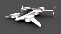ML eVTOL concept vtol, airplane, future, transport, urban, tech, aviation, aircraft, mobility, tehnology, evtol, flyingcar, vehicle, car