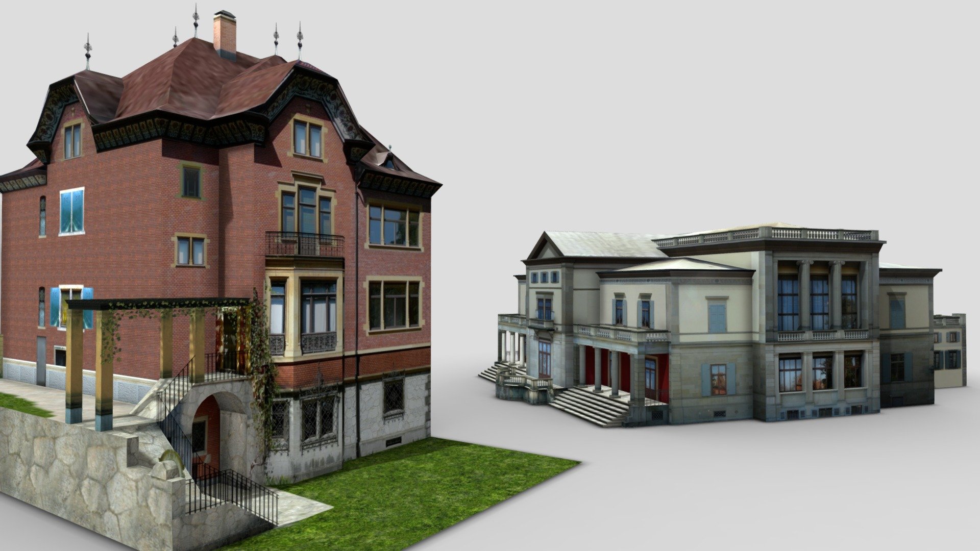 A collection of buildings that I modeled for Google Earth about 10 years ago. Now free on Sketchfab. 😉

Check out my other packs as well:

European Buildings Asset Pack 1


European Buildings Asset Pack 2 


European Buildings Asset Pack 3 
 - European Buildings Asset Pack 4 - Download Free 3D model by EddyNL 3d model