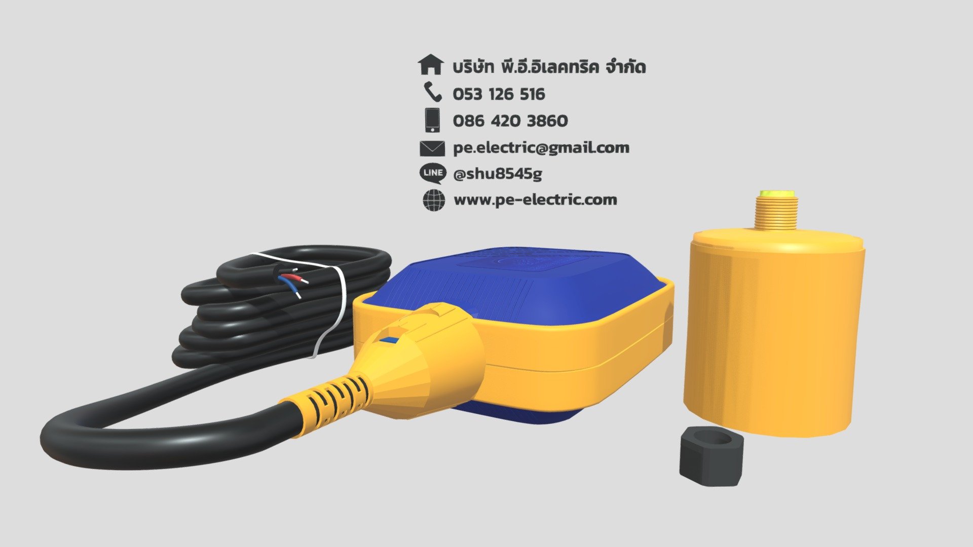 Prepared by P.E.Electric Thailand.
Website : https://www.pe-electric.com/th/
Line : shu8545g - Float Switch - Download Free 3D model by Siriphat (@Siriphat.Chimchan) 3d model