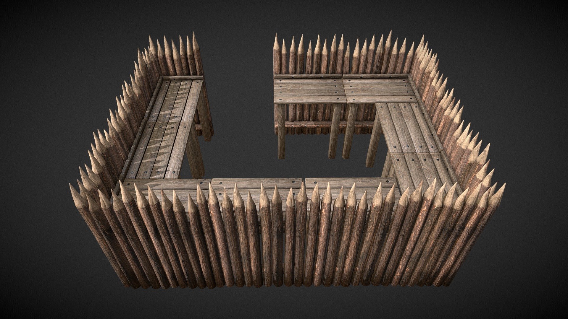 Medieval Wooden Palisade 4k - Model/Art by Outworld Studios

Must give credit to Outworld Studios if using the asset.

Show support by joining my discord: https://discord.gg/EgWSkp8Cxn - Medieval Wooden Palisade 4k - Buy Royalty Free 3D model by Outworld Studios (@outworldstudios) 3d model
