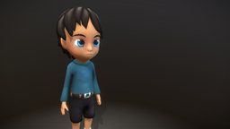Boy baby, boy, character, lowpoly