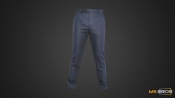 [Game-Ready] Navy Suit Slacks Pants suit, topology, style, fashion, pants, stylish, ar, fabric, casual, low-poly, photogrammetry, lowpoly, 3dscan, gameasset, basic, navy, gameready, casual-fashion, noai, fahsion-scan