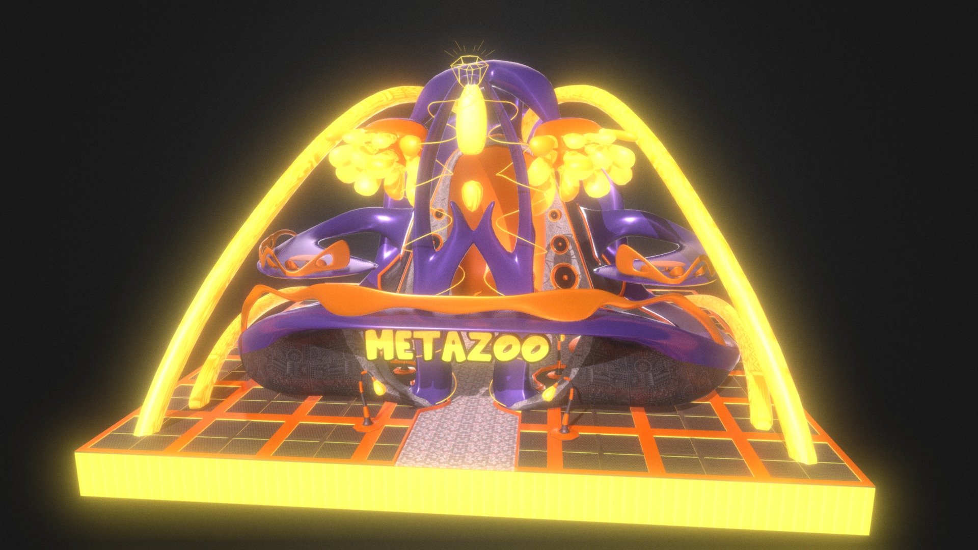 MetaZoo Ateria build - MetaZoo 4x4 Display - 3D model by SangoOfTheEast 3d model