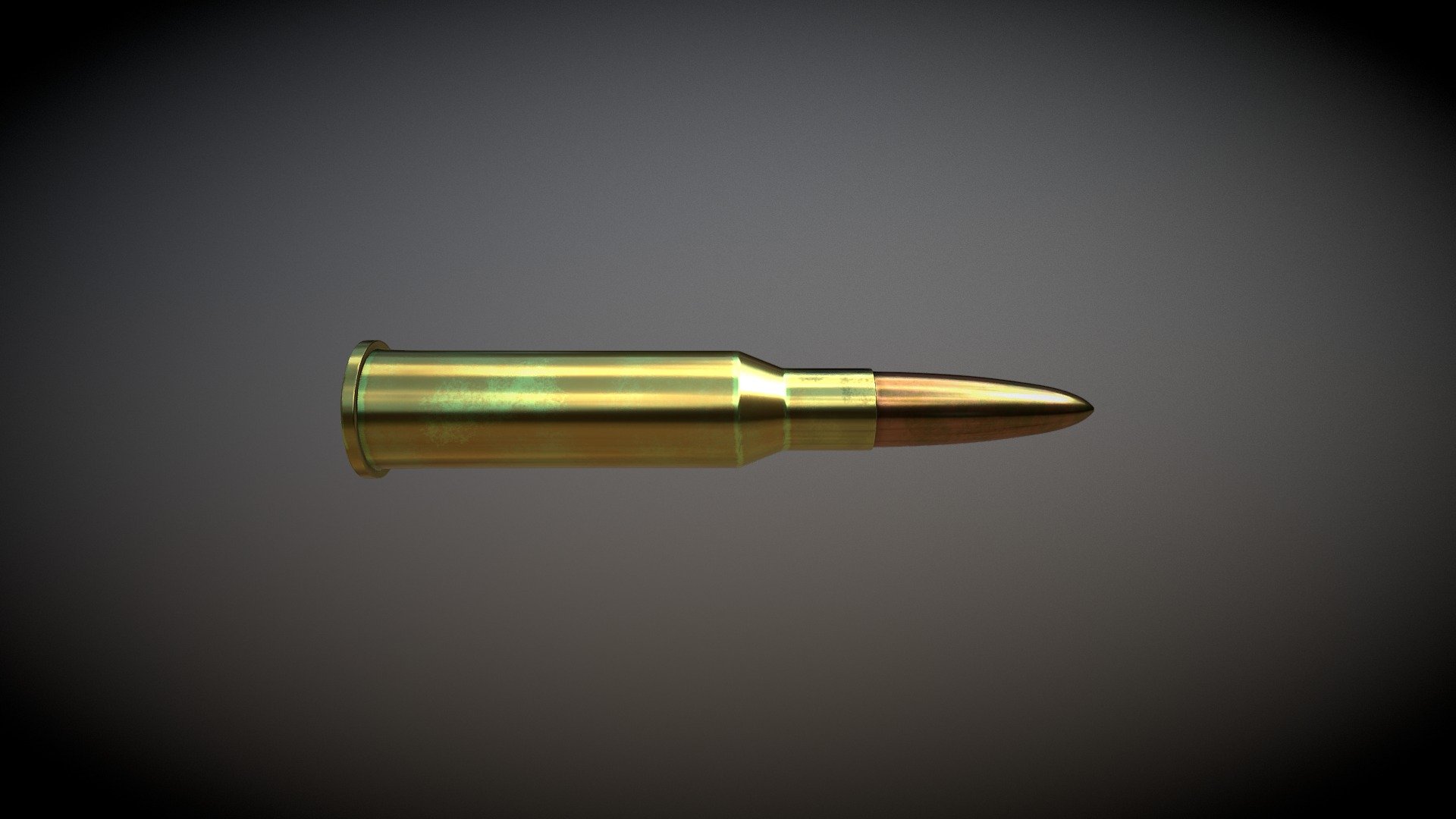 7.62mm Bullet - 3D model by greimor 3d model
