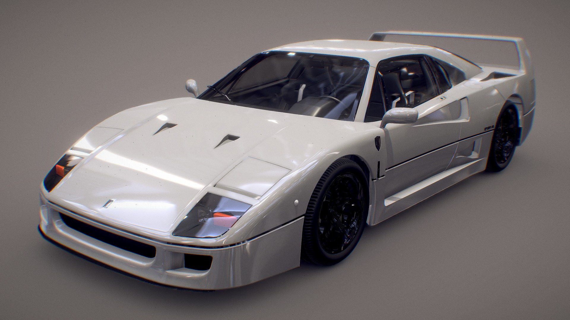 Ferrari f40 - Download Free 3D model by Black Snow (@BlackSnow02) 3d model