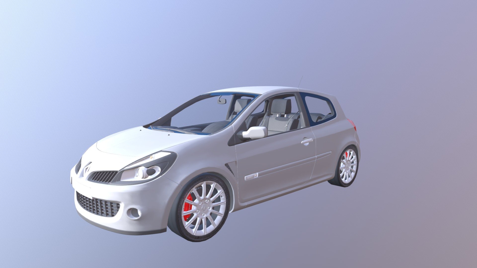 Renault Clio Sport - Renault Clio Sport - 3D model by CGTekz 3d model