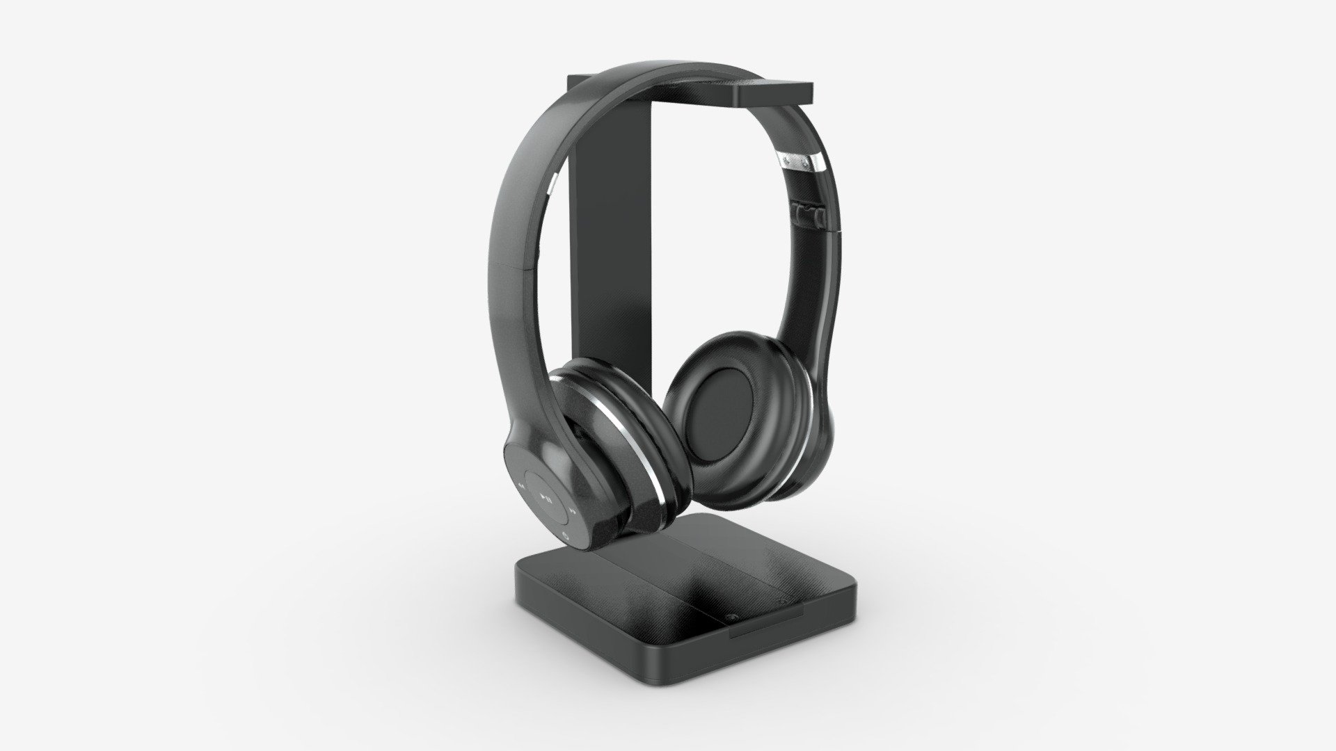 Headset Stand with Headphone - Buy Royalty Free 3D model by HQ3DMOD (@AivisAstics) 3d model